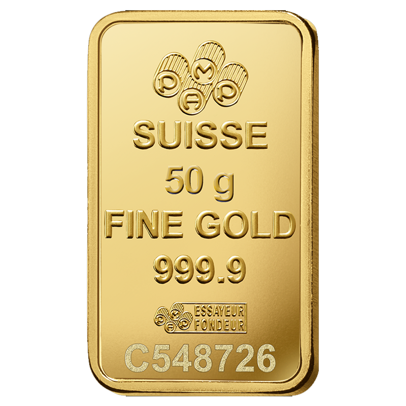 50g PAMP Fortuna Gold Bullion Bar