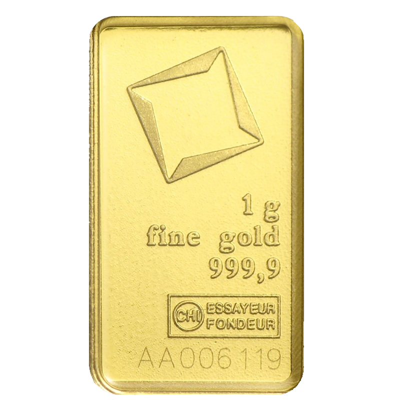 1g Valcambi Suisse Gold Bullion Bar