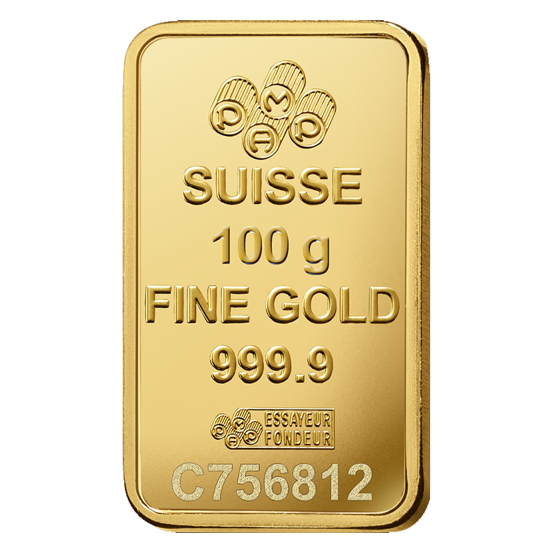 100g PAMP Fortuna Gold Bullion Bar